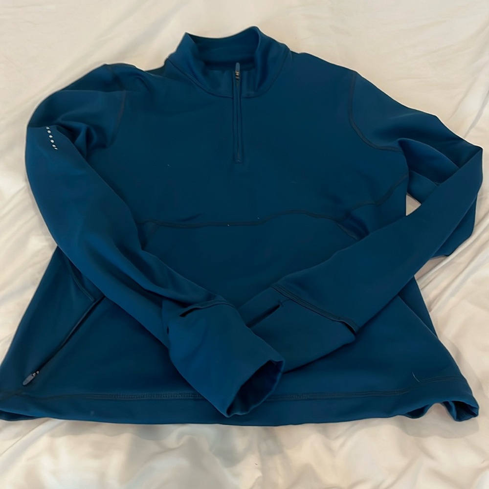 SWEATY BETTY
Therma Boost half-zip recycled polyester-blend jacket size medium